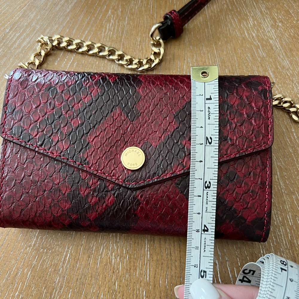 Michael Kors Burgundy Crossbody Wallet
